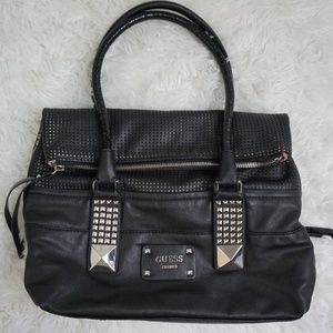 Guess Studded Fold-over Shoulder Bag